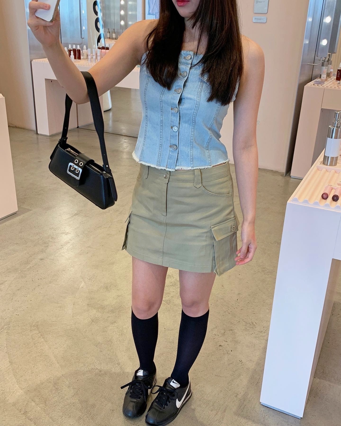 Denim Tube Top