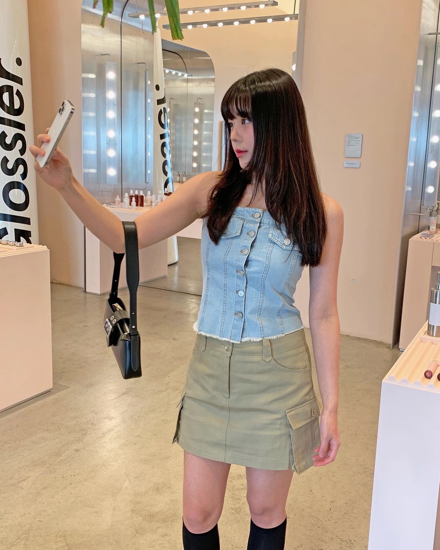 Denim Tube Top