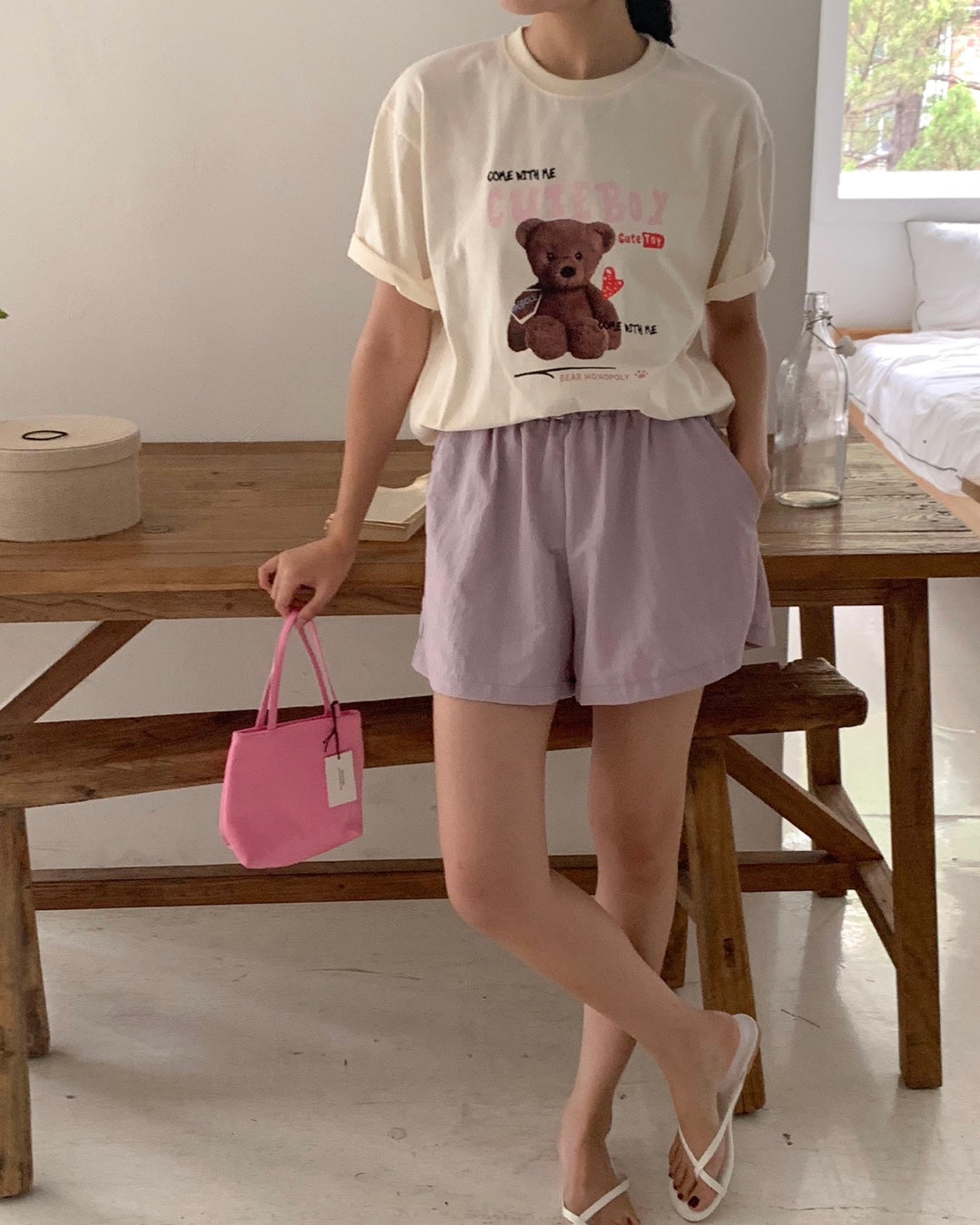 Cute Boy Bear T Shirt