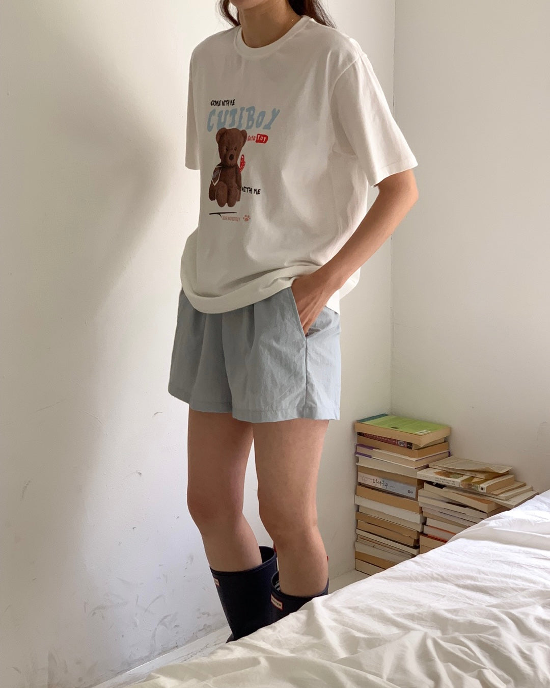 Cute Boy Bear T Shirt