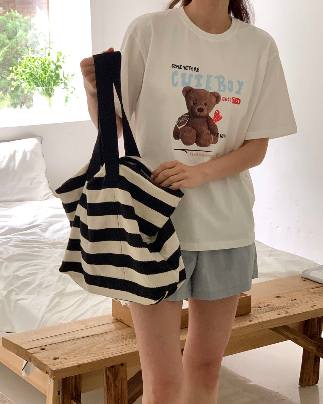 Cute Boy Bear T Shirt
