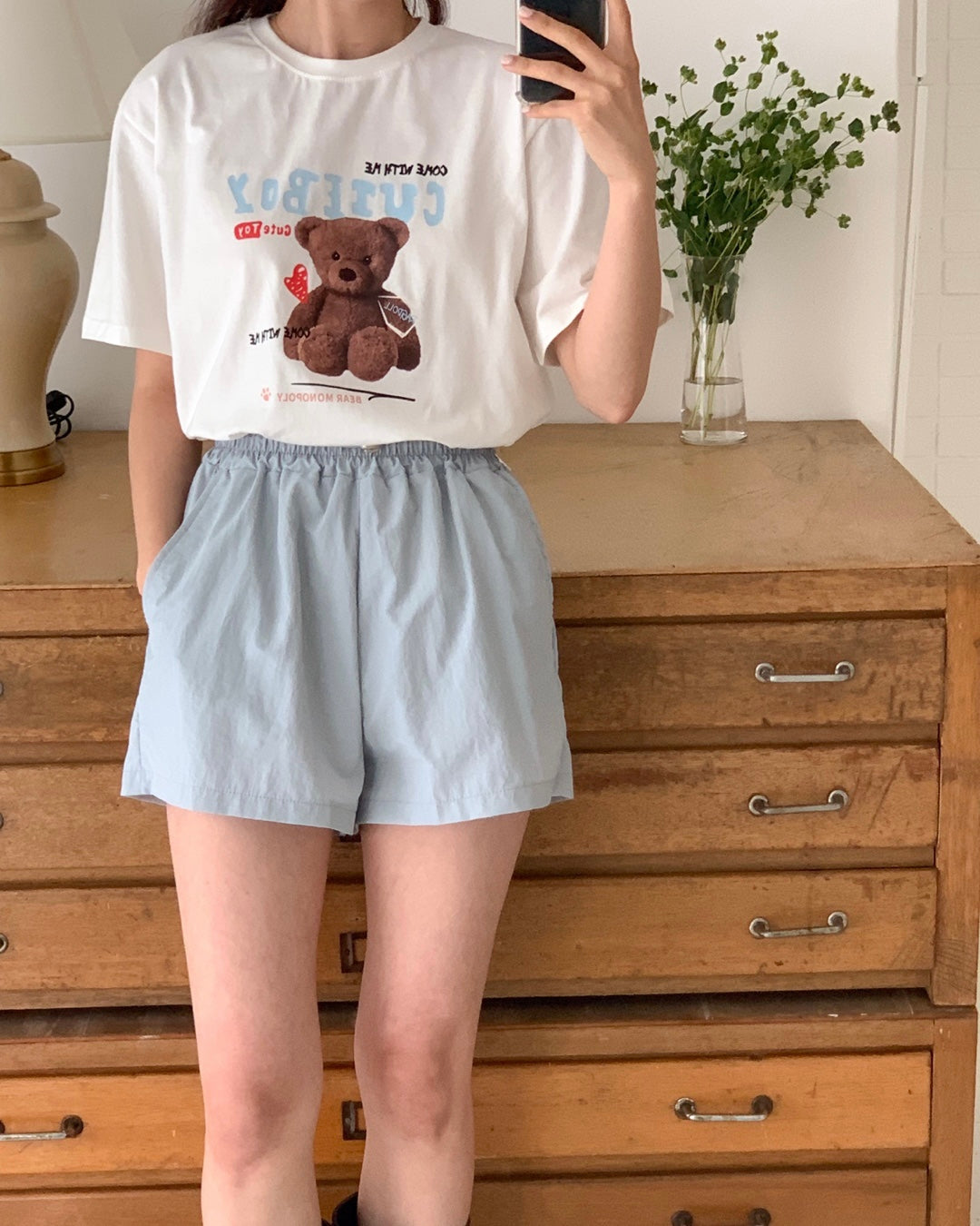 Cute Boy Bear T Shirt