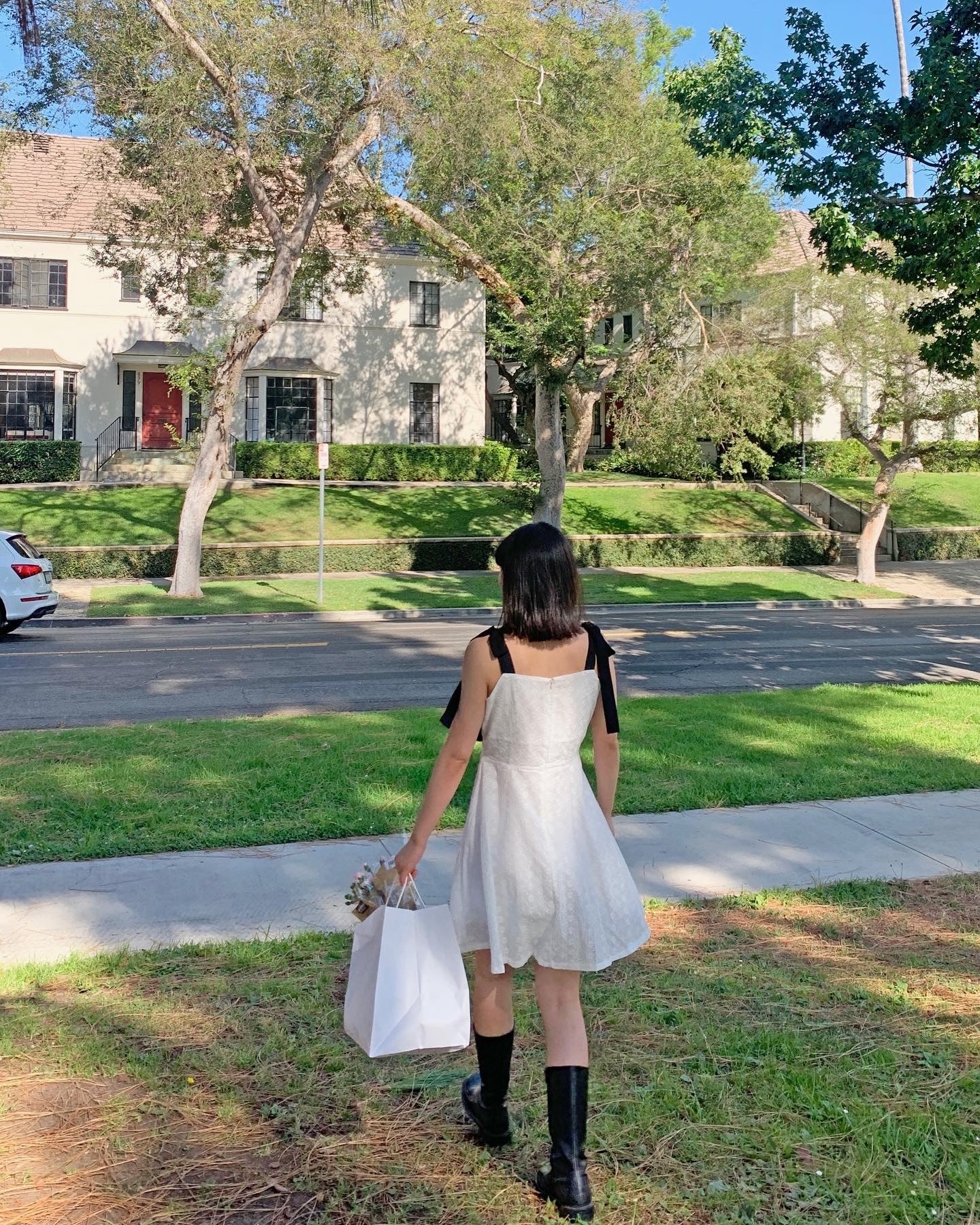 Ribbon Punching Dress