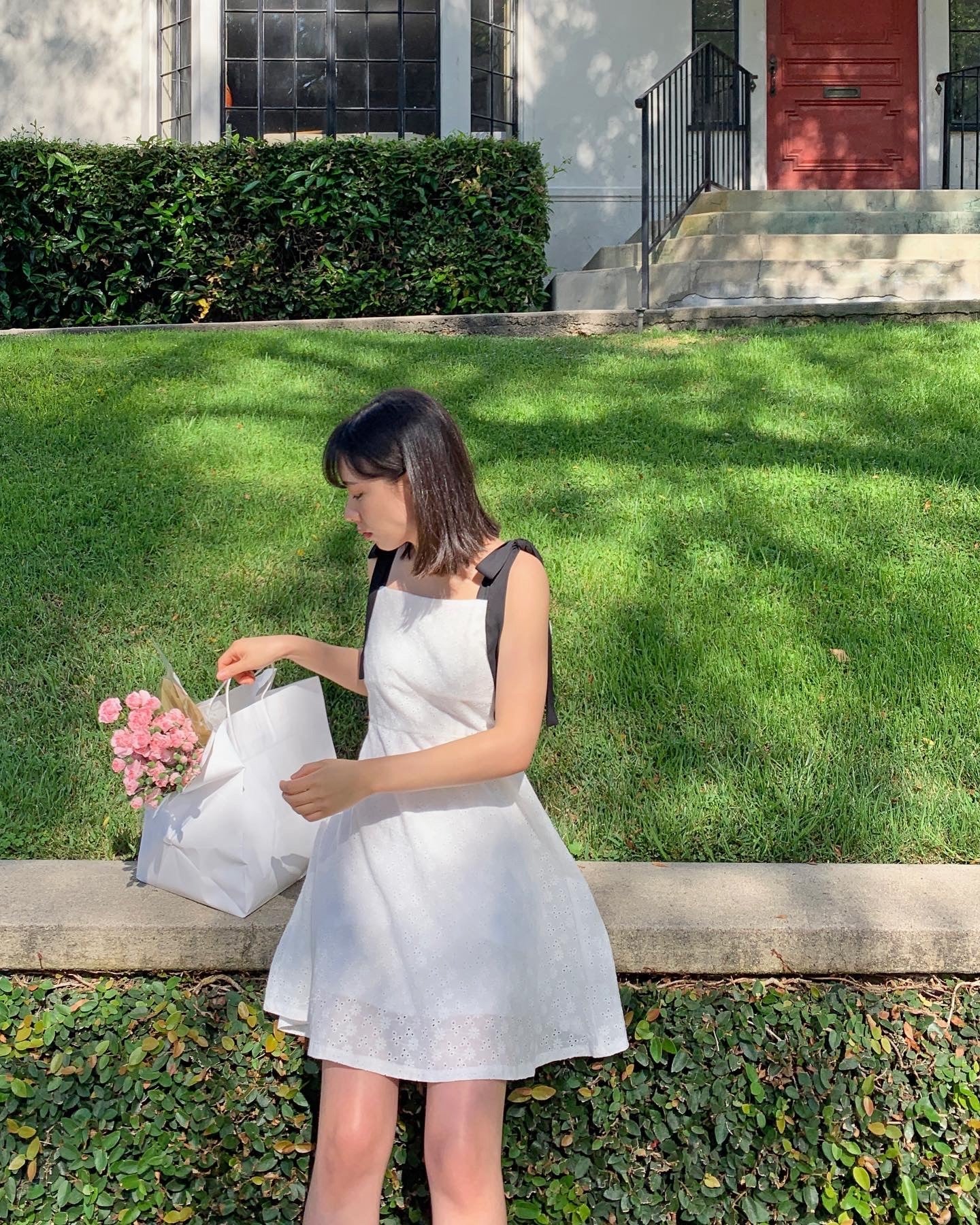 Ribbon Punching Dress