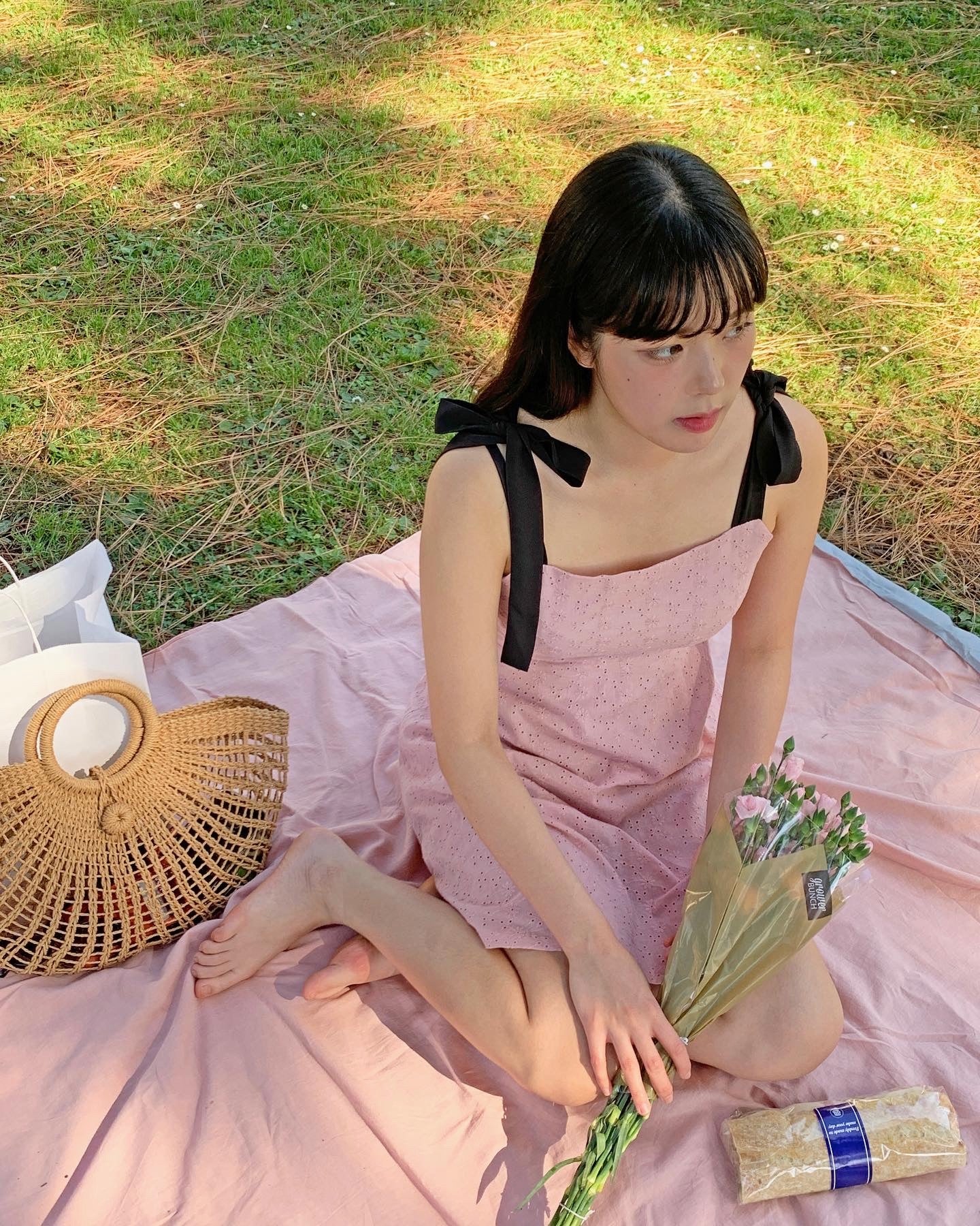 Ribbon Punching Dress