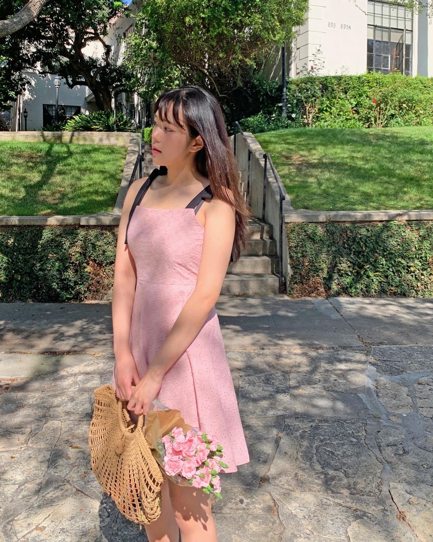 Ribbon Punching Dress