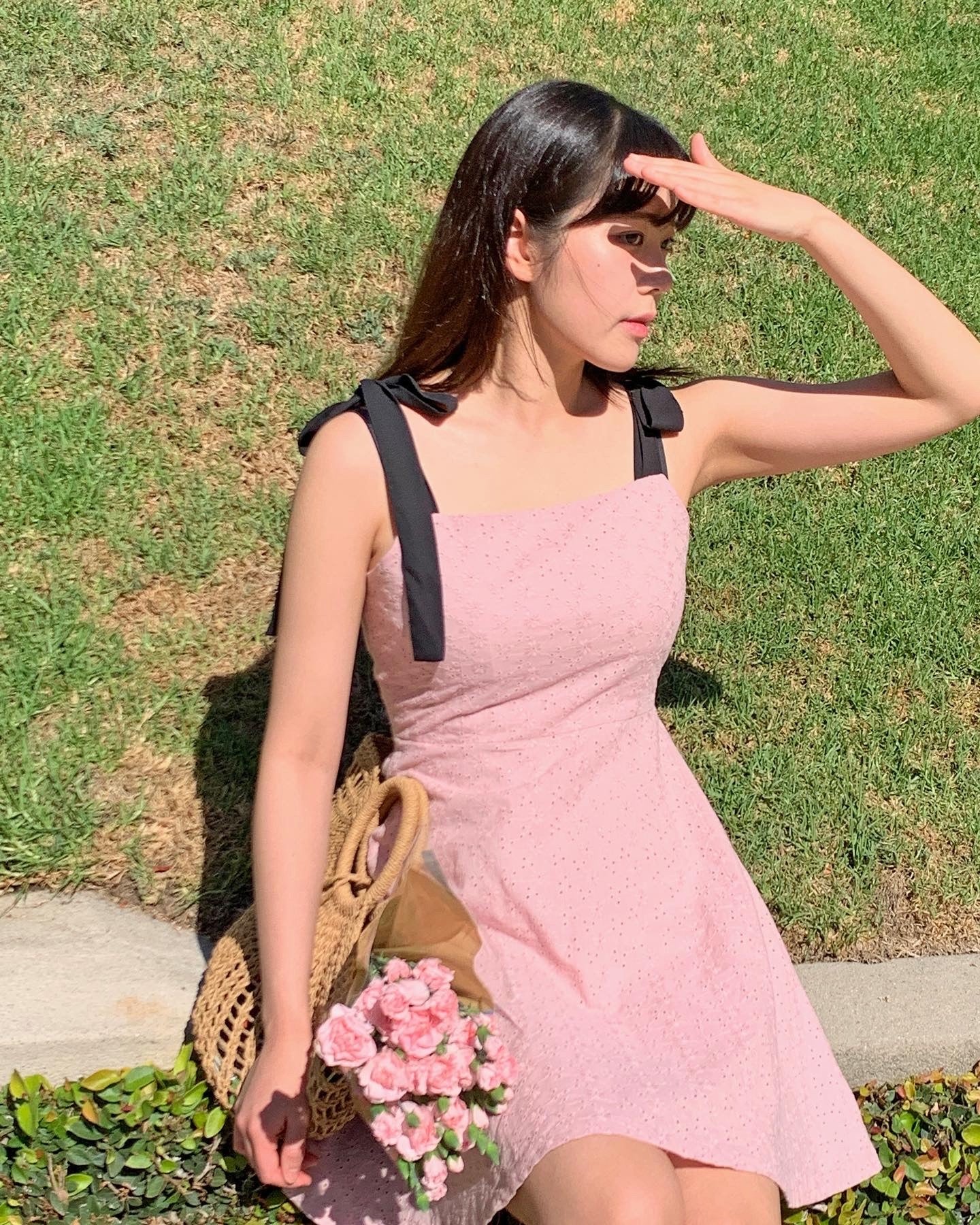 Ribbon Punching Dress