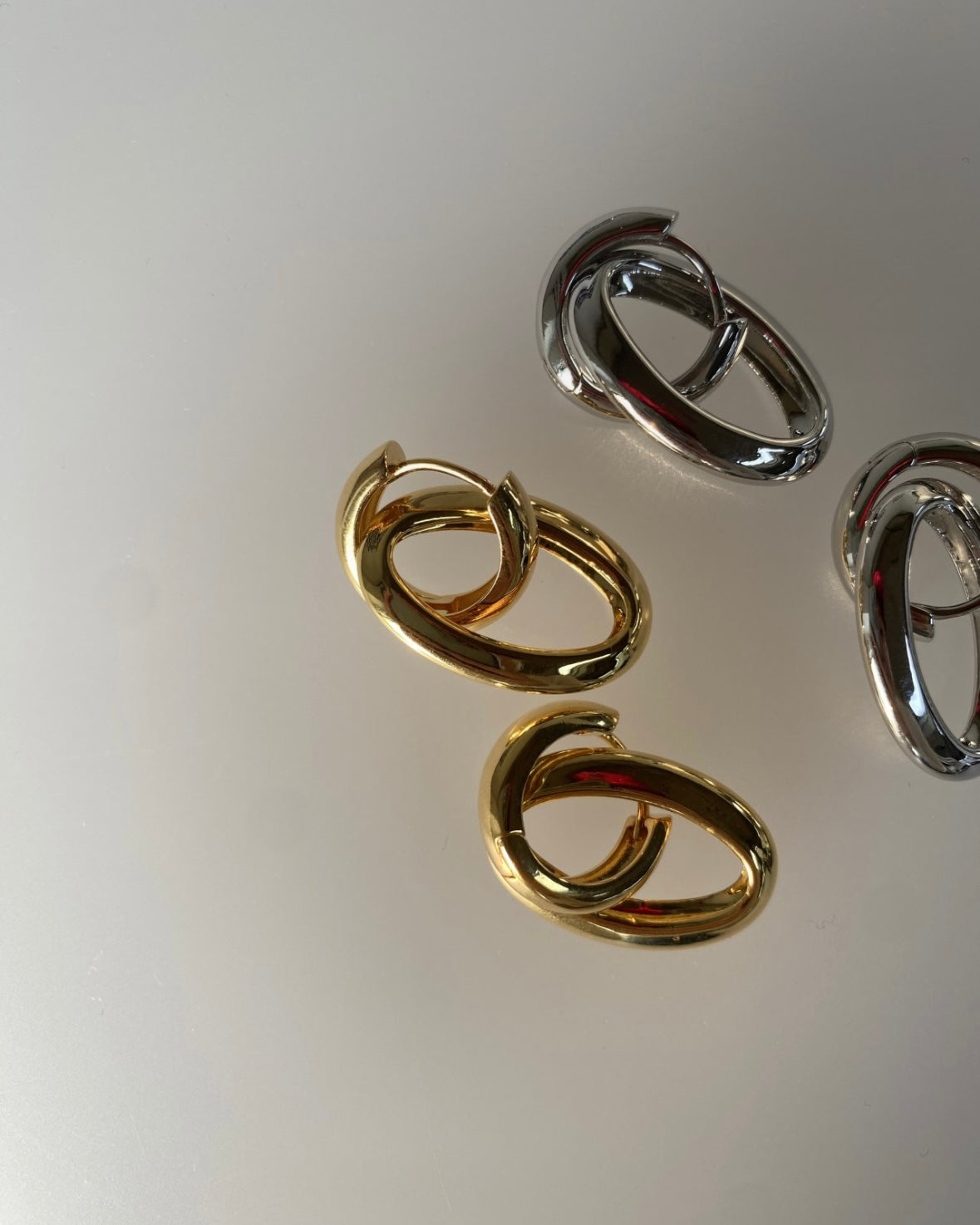 (Nickle Free) Double Bold Hoop Earring