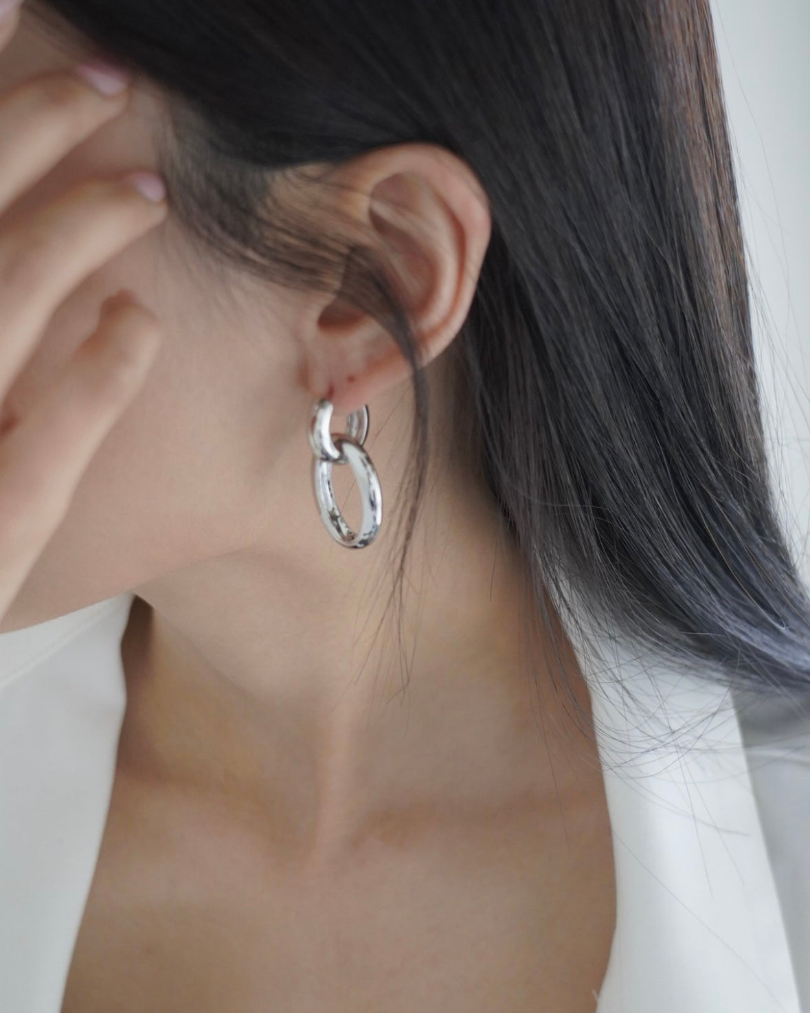 (Nickle Free) Double Bold Hoop Earring