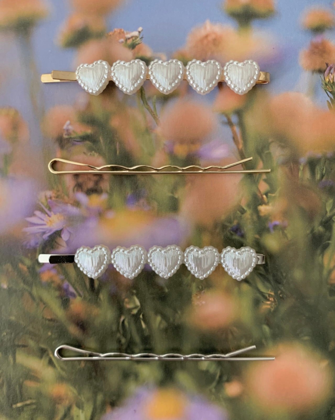Hearts Hair Pin Set