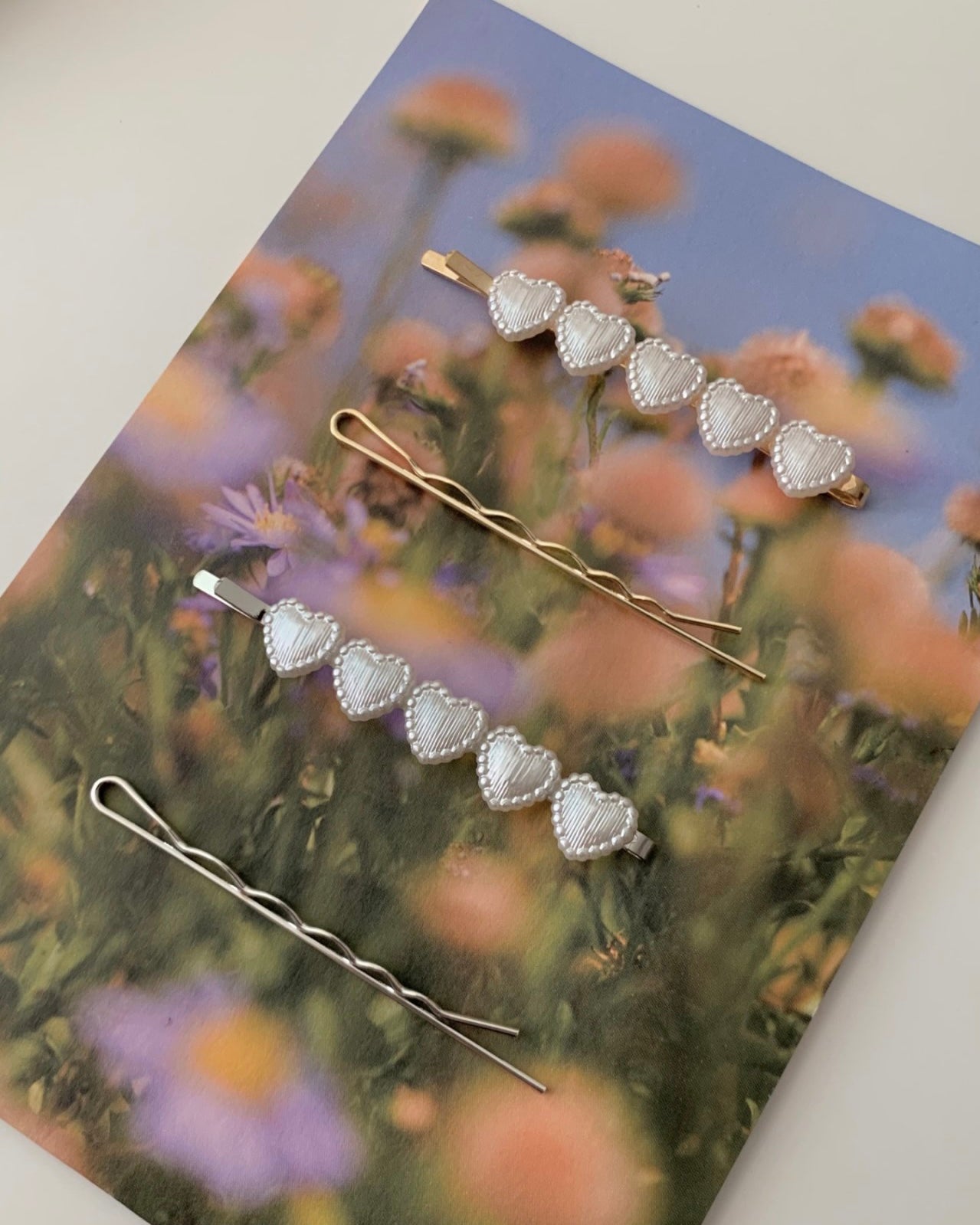 Hearts Hair Pin Set