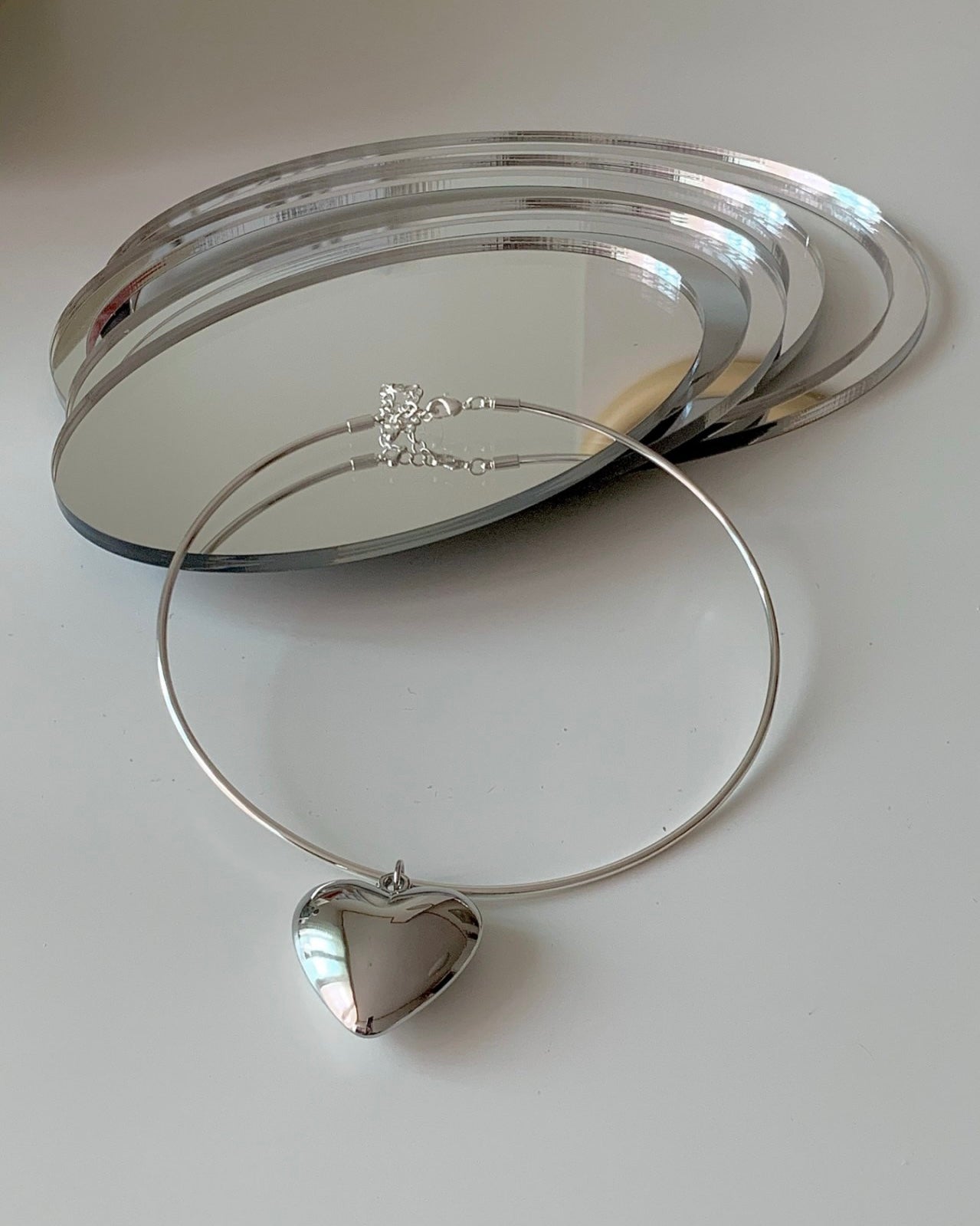Bold Heart Choker Necklace
