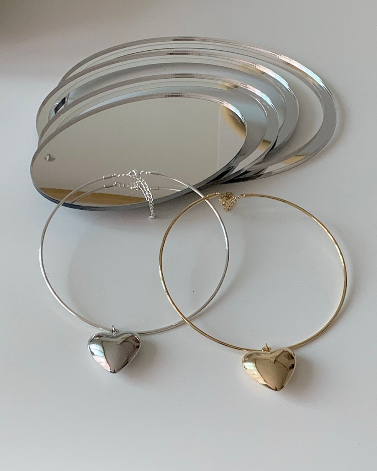 Bold Heart Choker Necklace