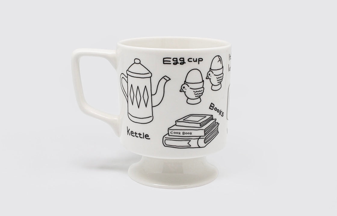 1537 Footed Mug Cup - Flea Market