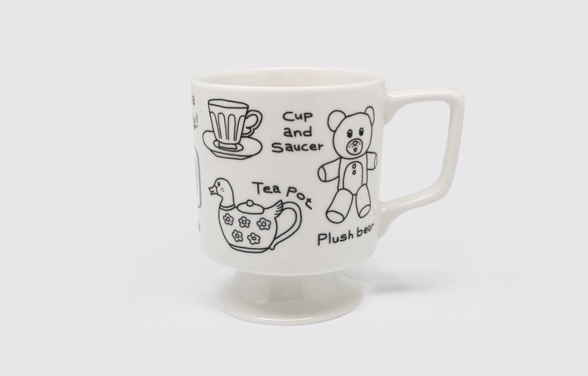 1537 Footed Mug Cup - Flea Market