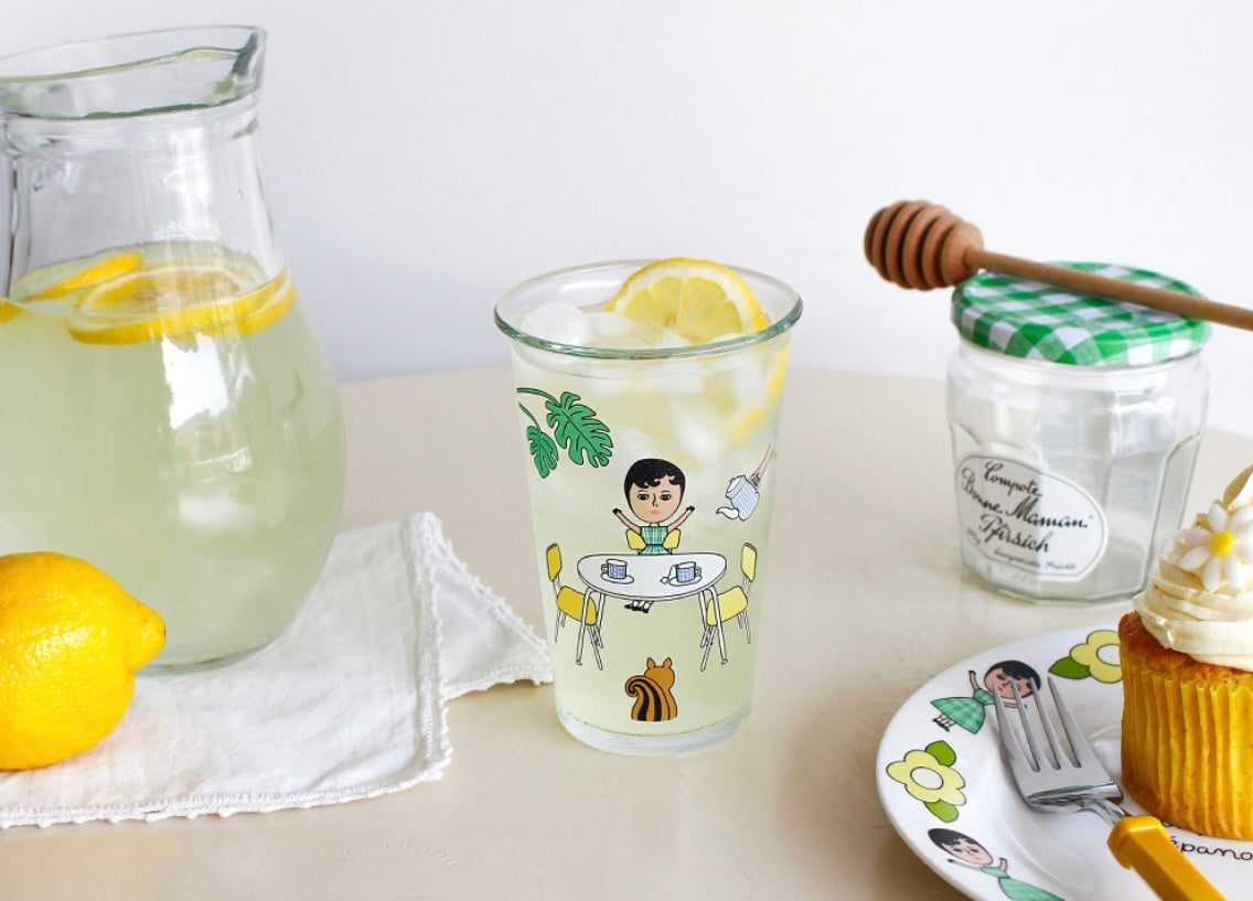 1537 Long Glass Cup - Aurore Tea Time