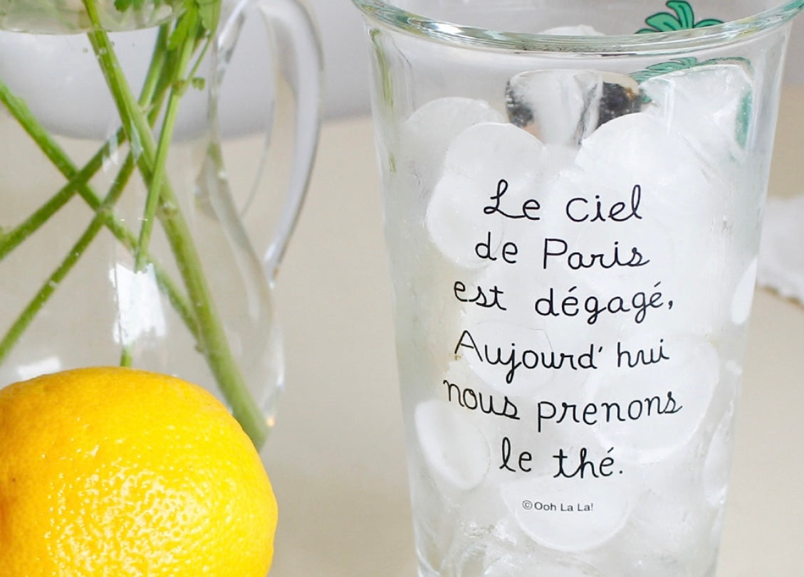1537 Long Glass Cup - Aurore Tea Time