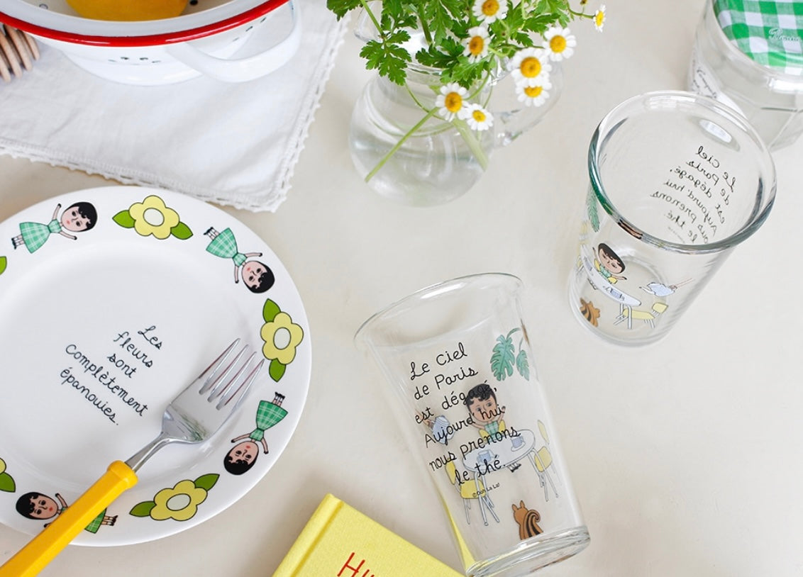 1537 Long Glass Cup - Aurore Tea Time
