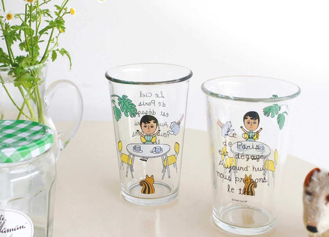 1537 Long Glass Cup - Aurore Tea Time