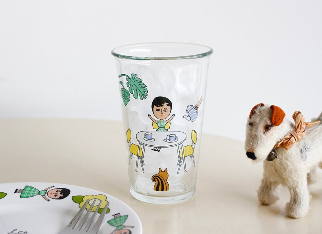 1537 Long Glass Cup - Aurore Tea Time