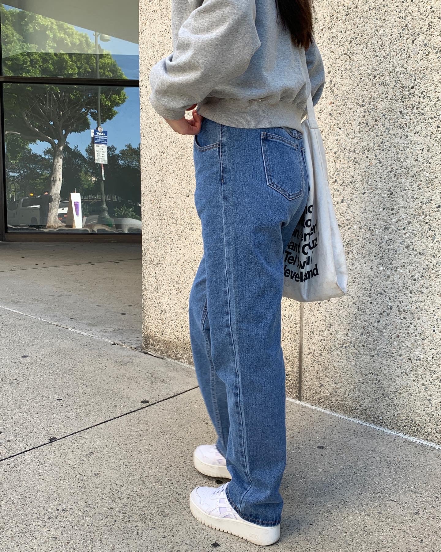 High Rise Straight Jeans