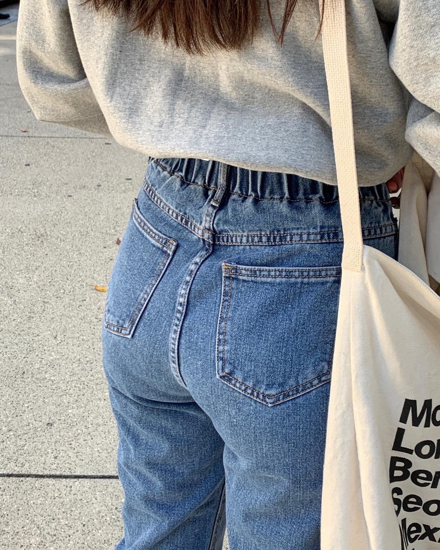 High Rise Straight Jeans