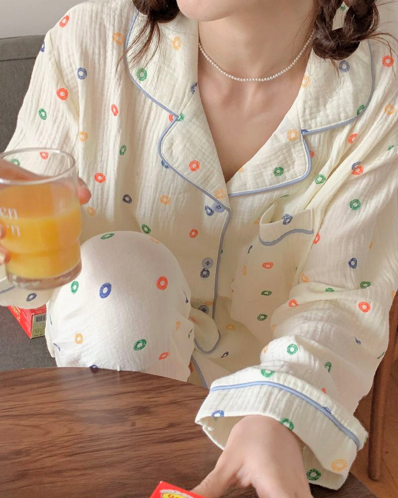 Fruity Circles Pajama Set