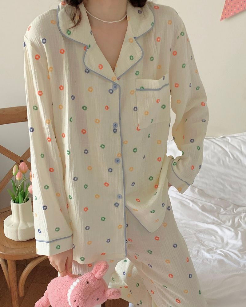 Fruity Circles Pajama Set