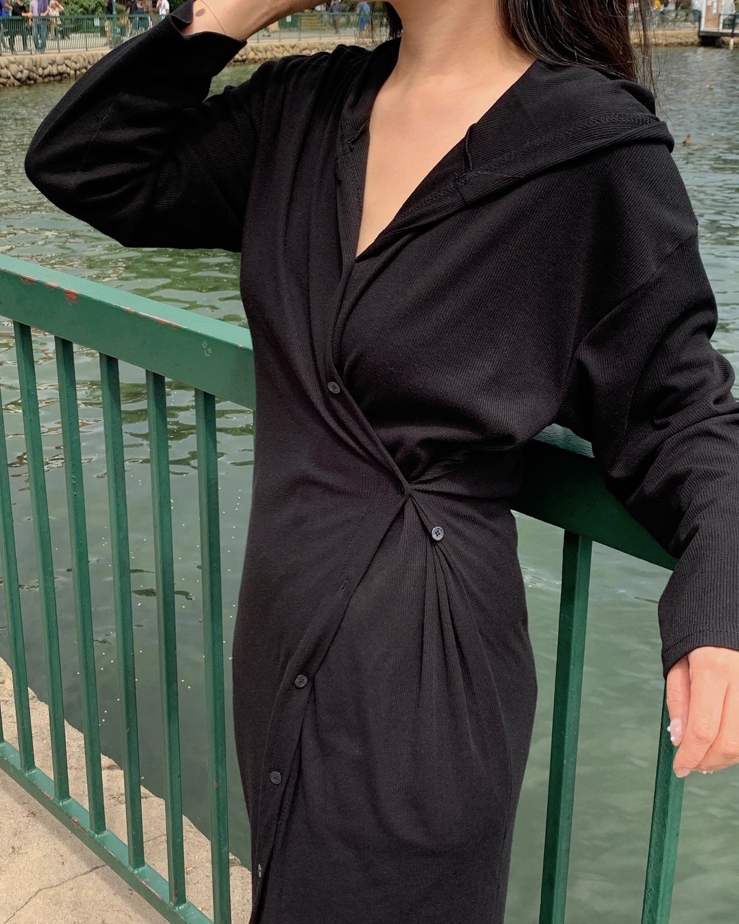 Hooded Cardigan Dress