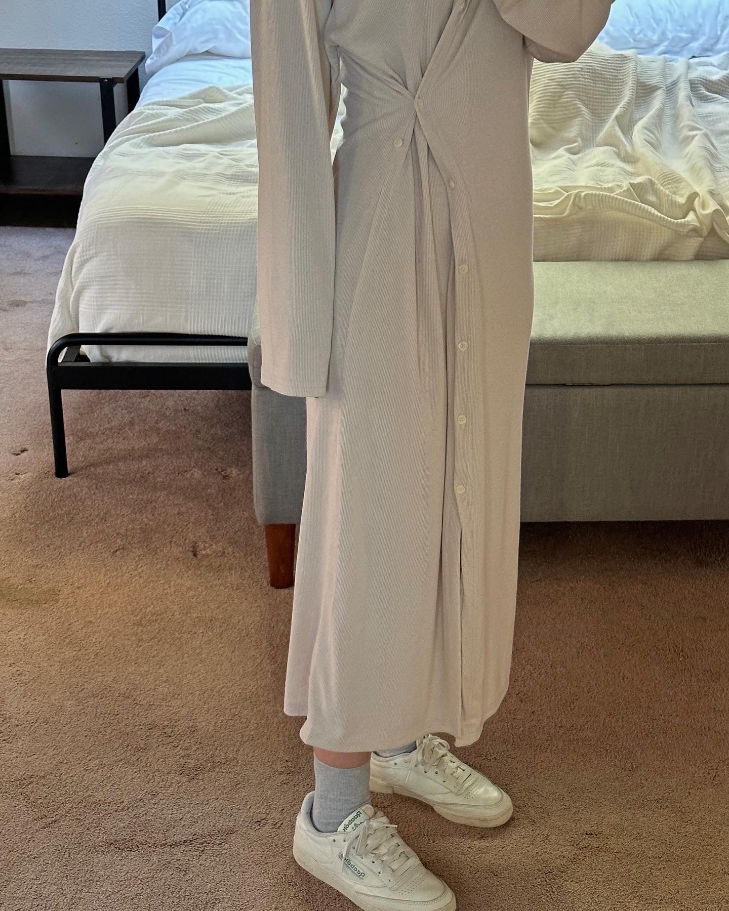 Hooded Cardigan Dress