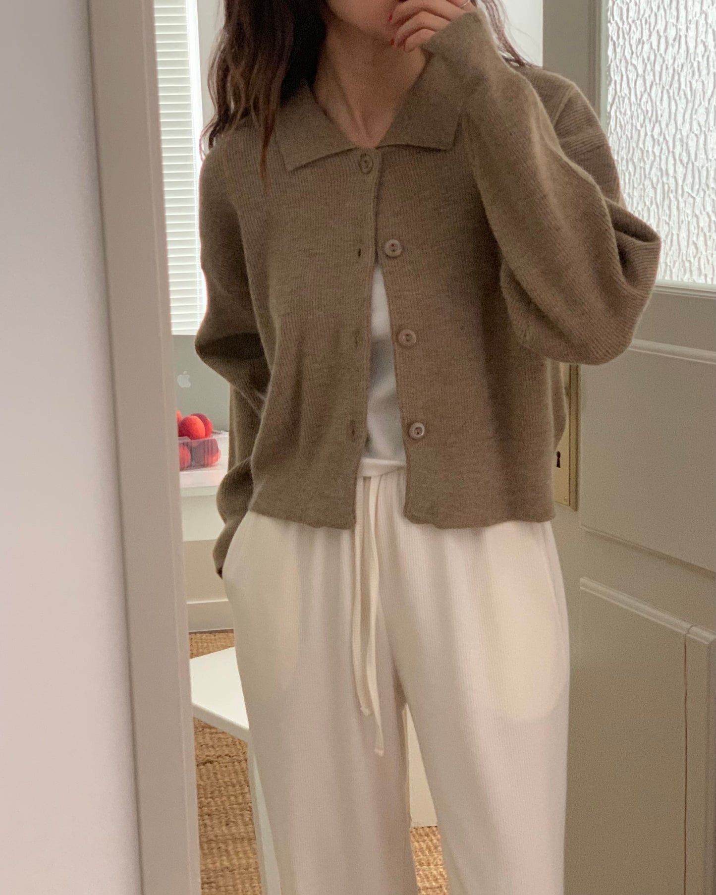 Cropped Sweater Cardigan