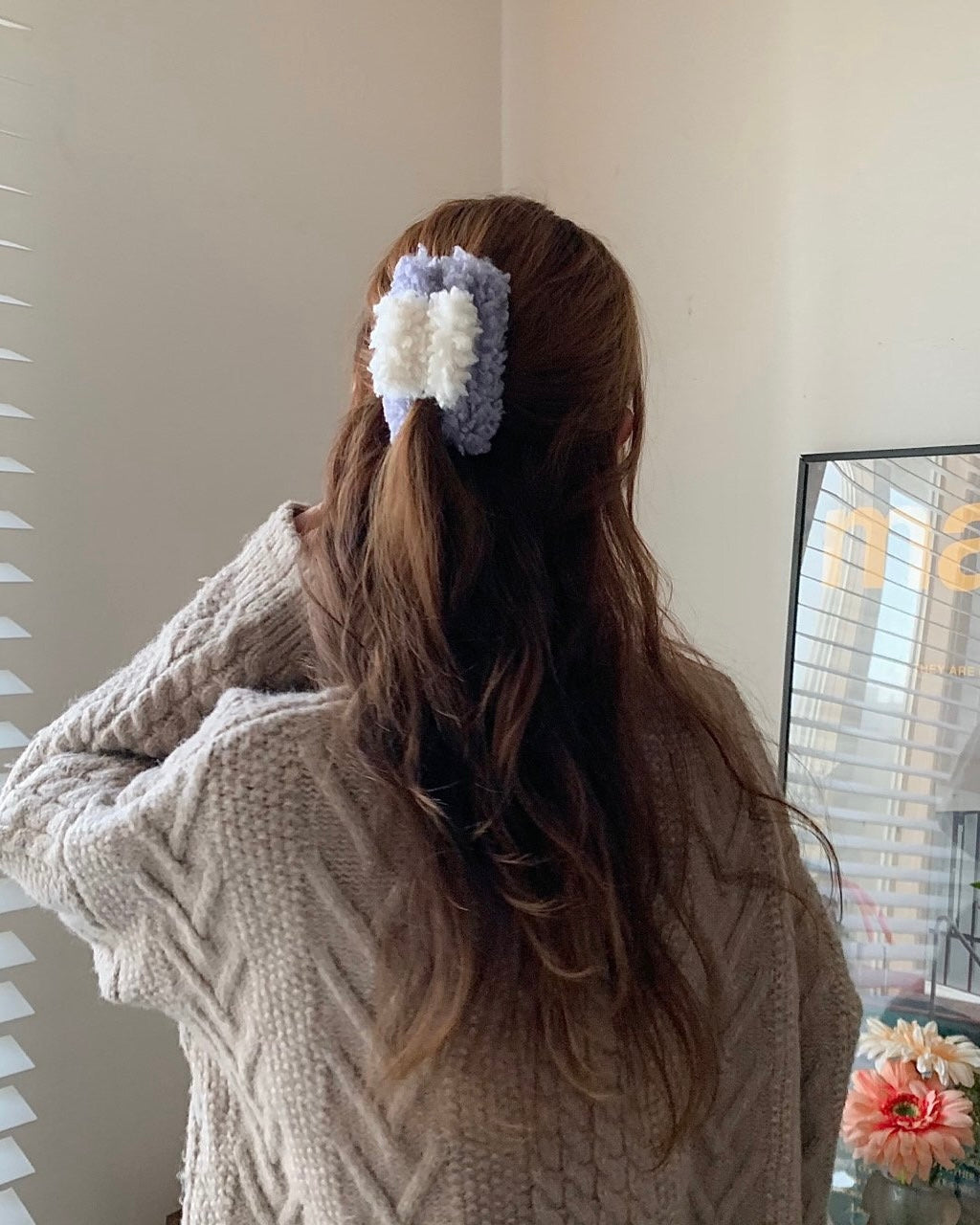 Color Block Boucle Hair Claws