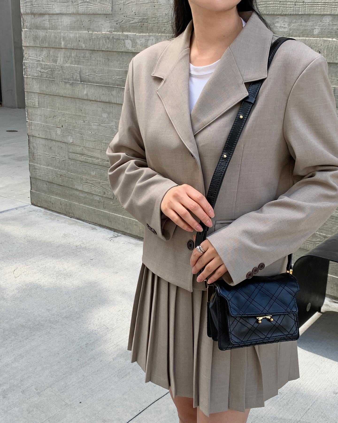 Notched Collar Blazer Jacket
