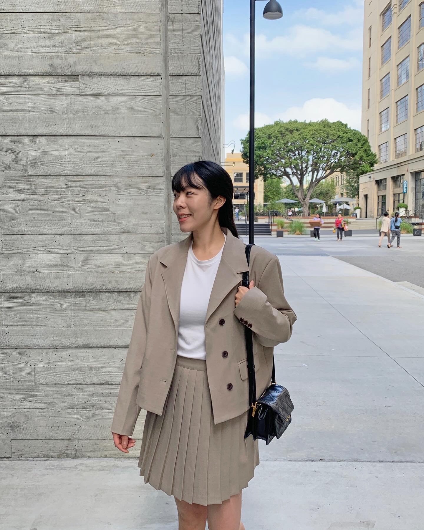 Notched Collar Blazer Jacket
