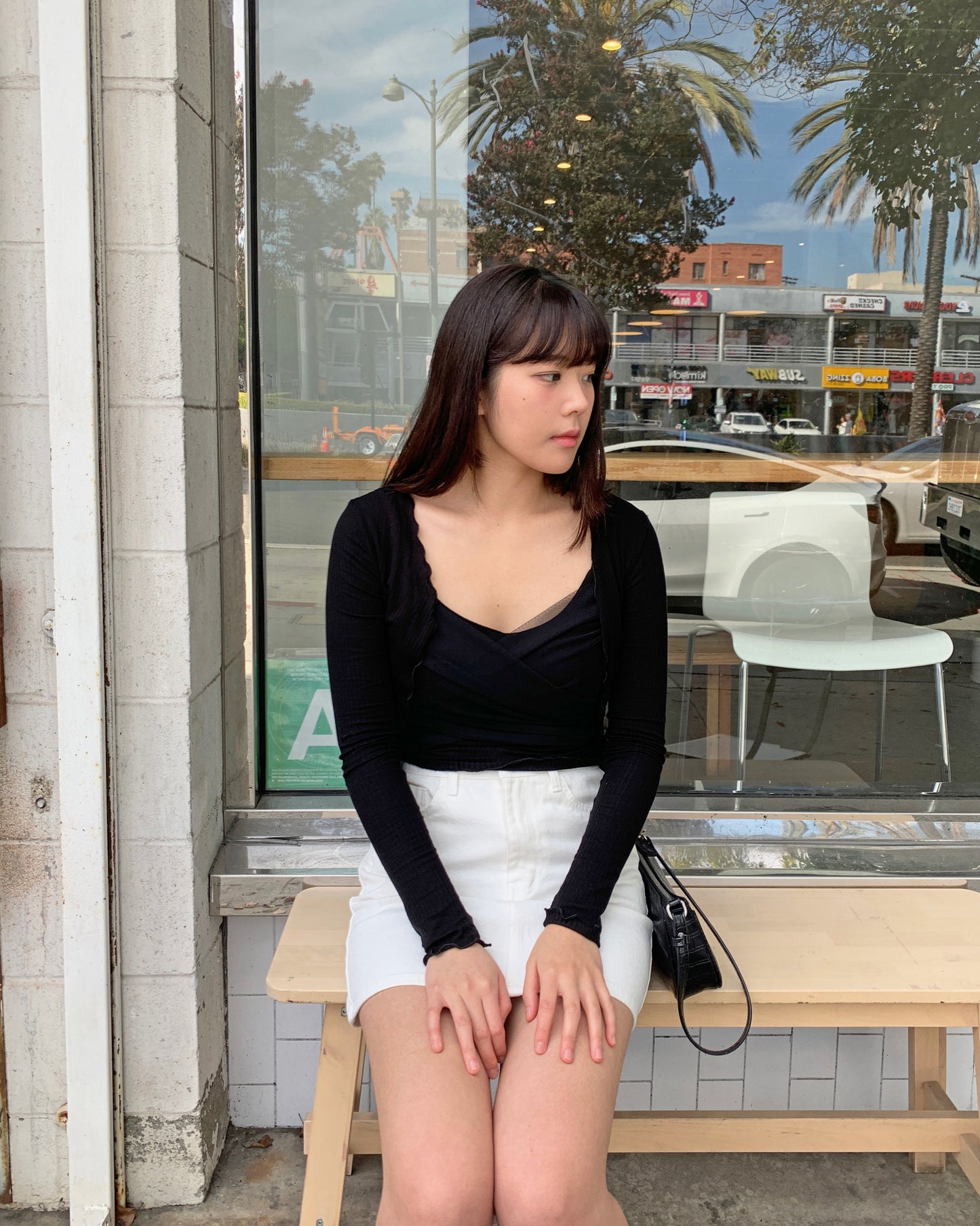 Mesh Tank Top Cardigan Set