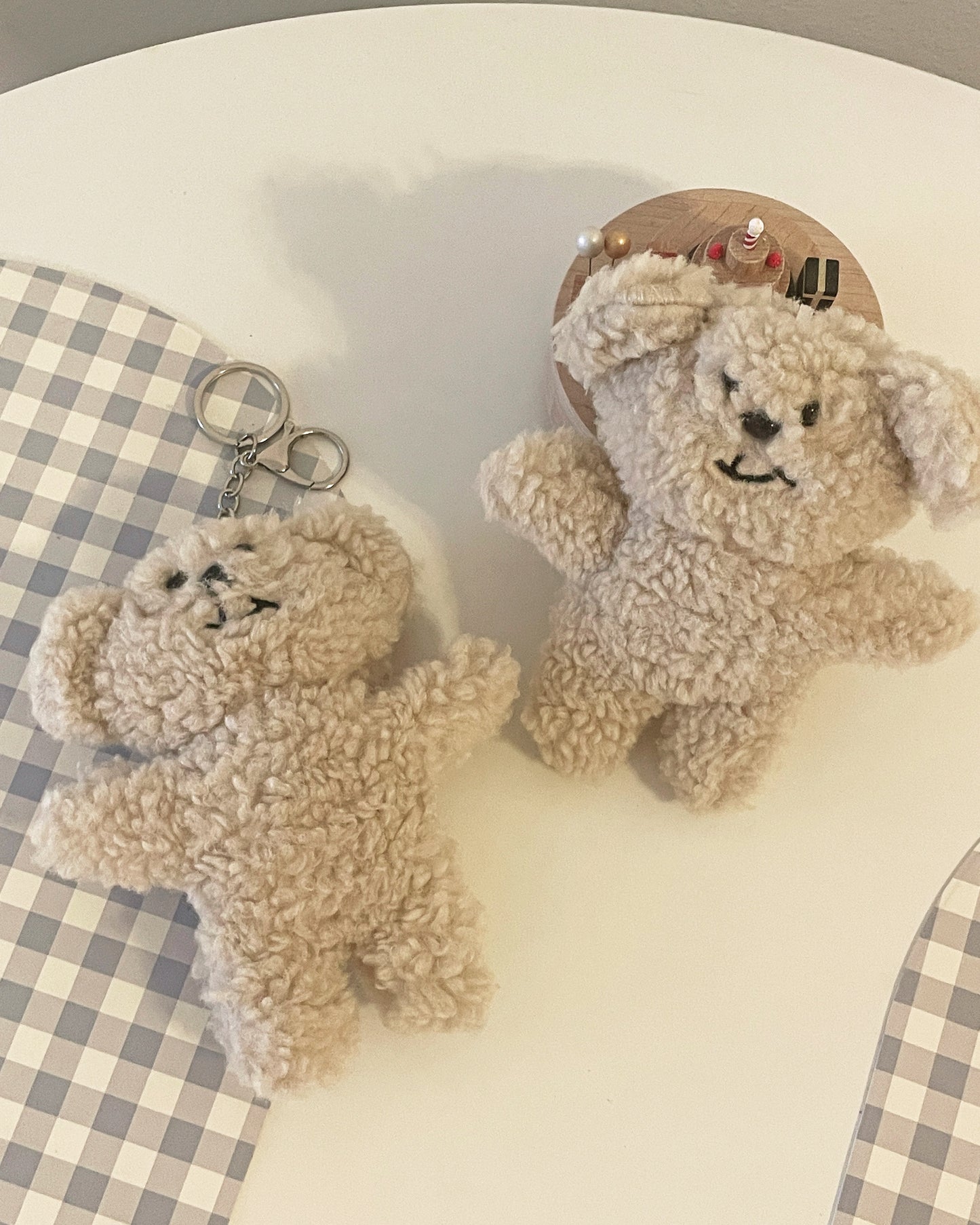 Fluffy Bear Keychain