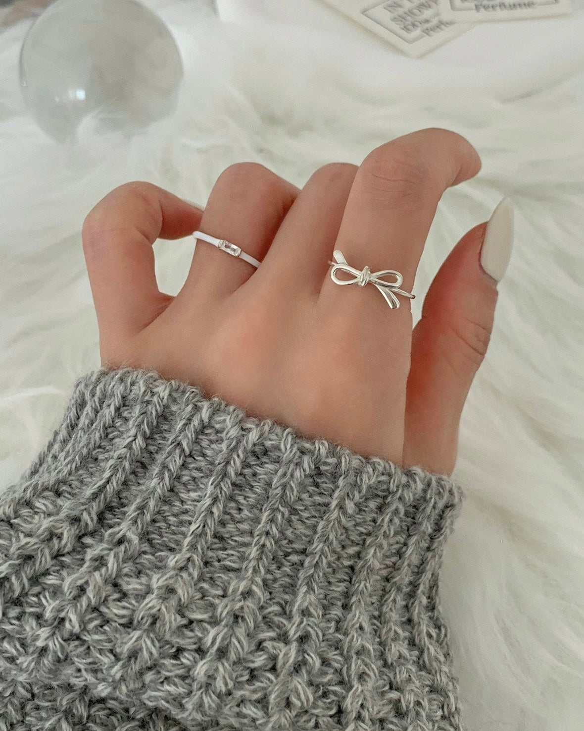 925 Silver Ribbon Open Ring