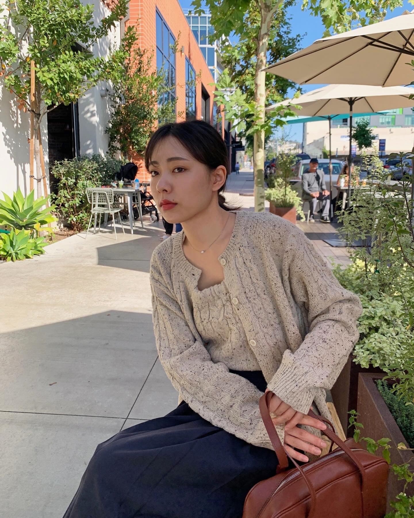 Cable Cardigan Set