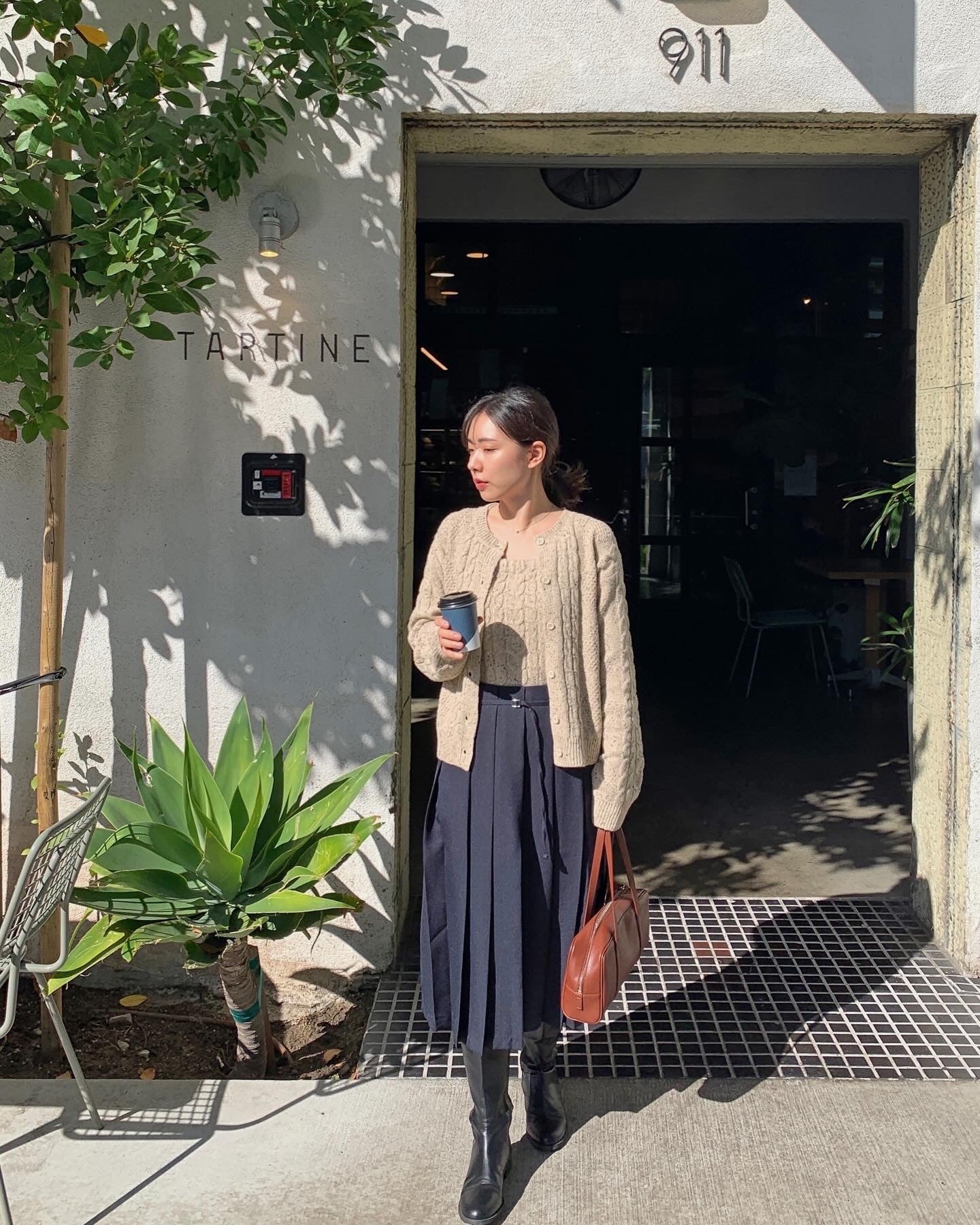 Cable Cardigan Set