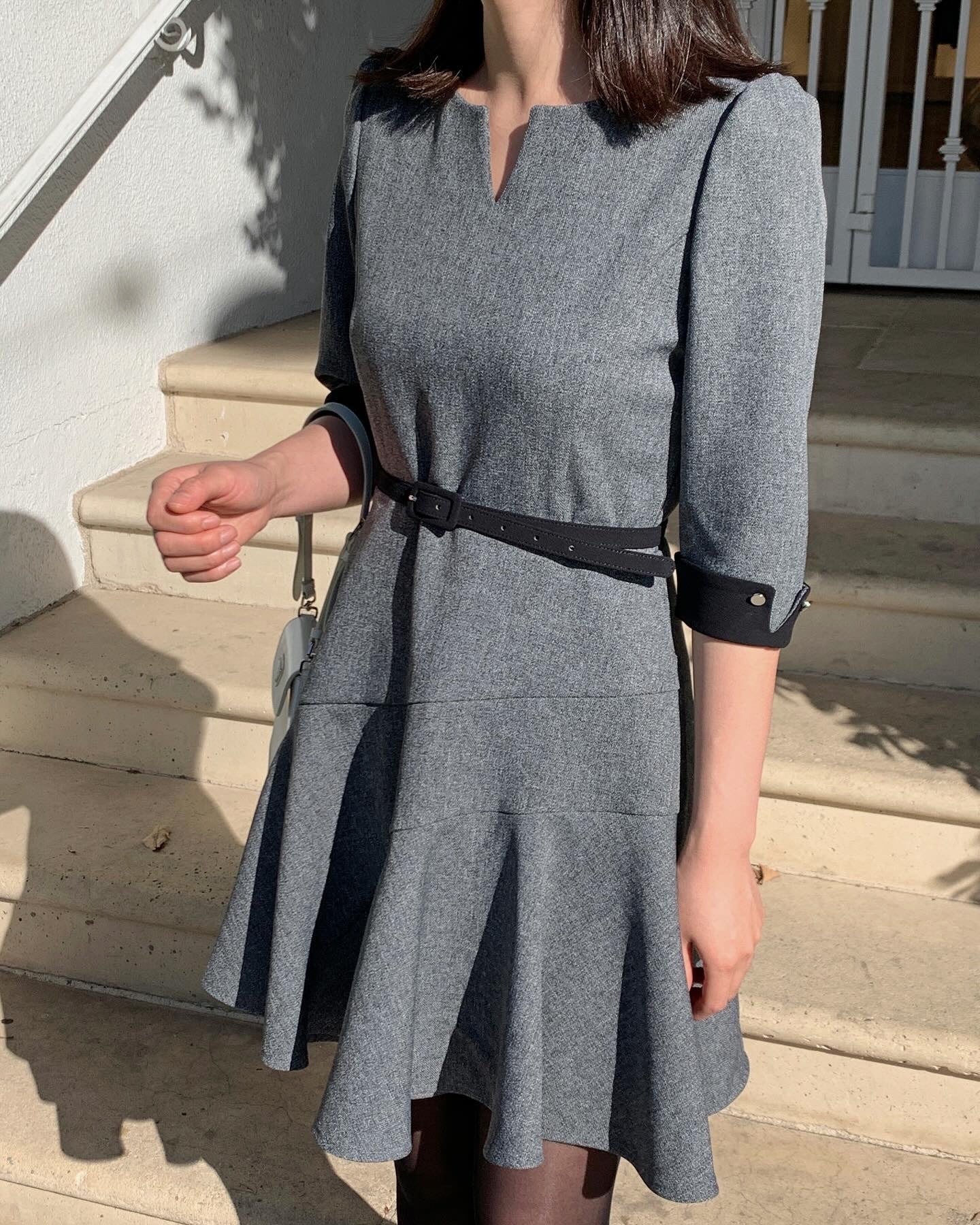 Flare Belt Dress