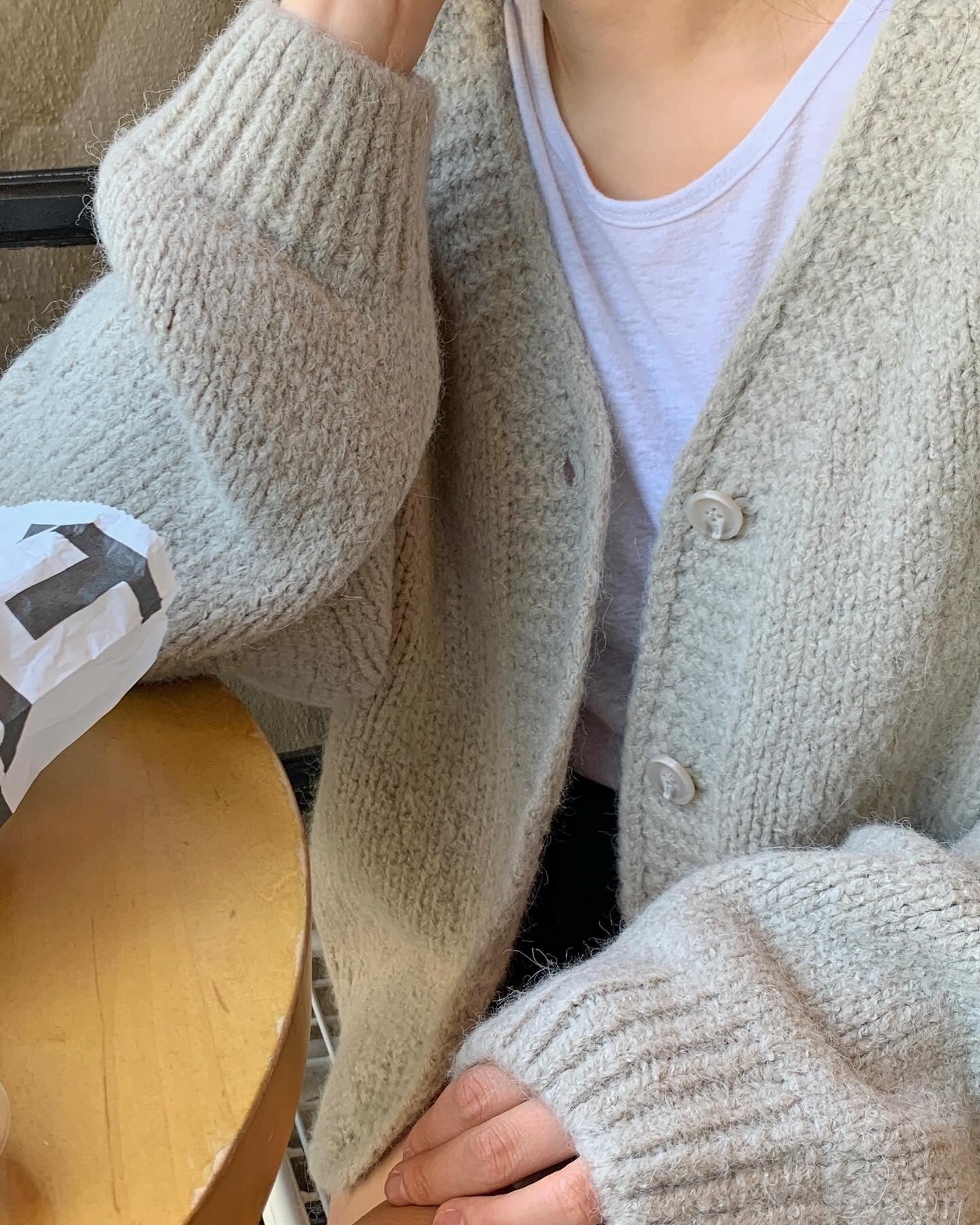 V-Neck Alpaca Cardigan