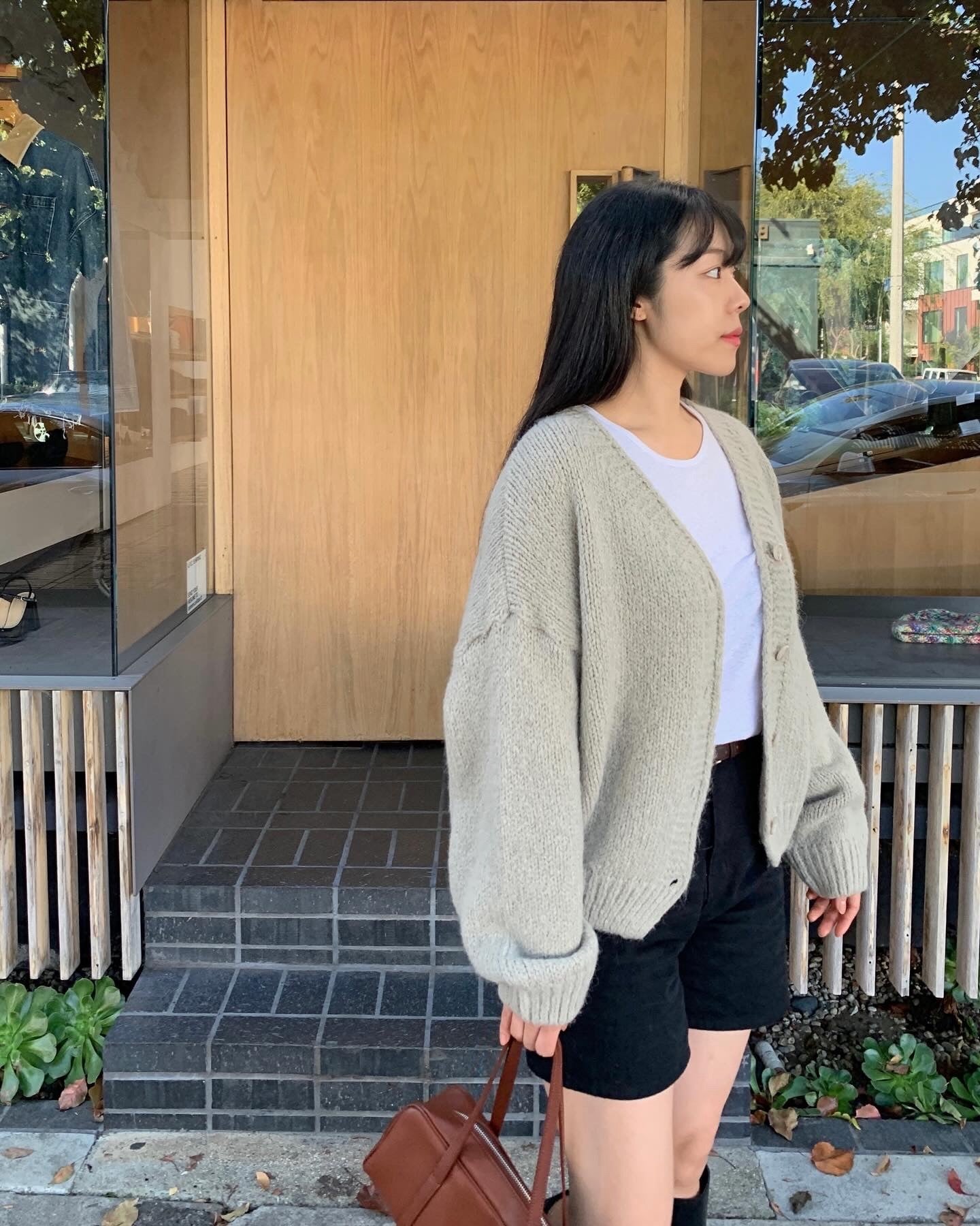 V-Neck Alpaca Cardigan