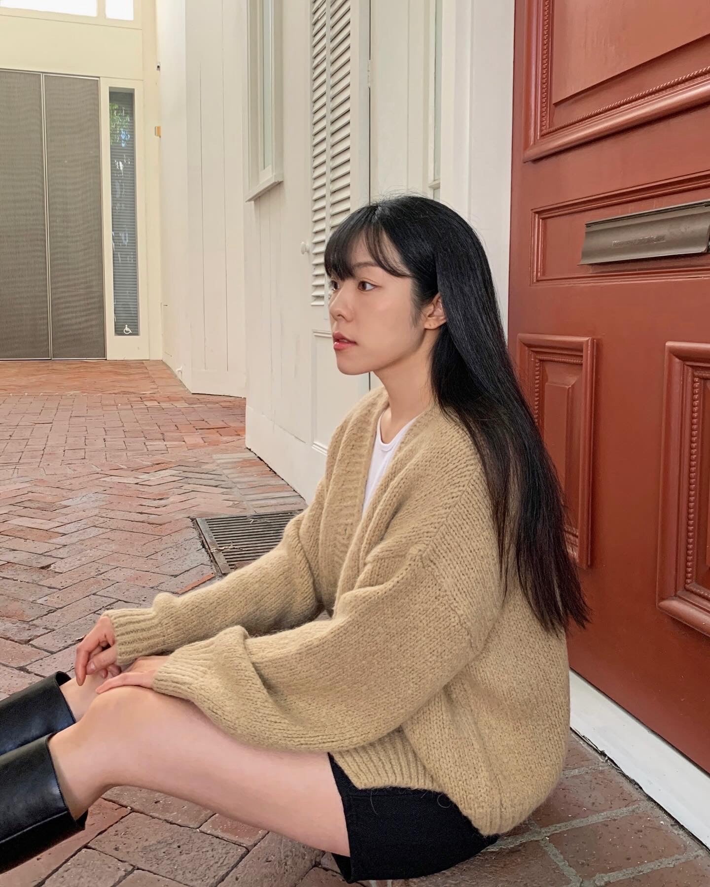 V-Neck Alpaca Cardigan