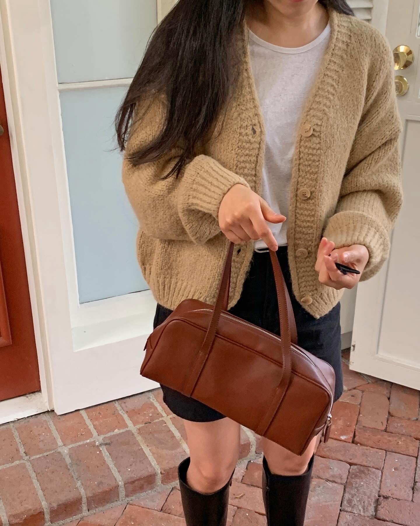 V-Neck Alpaca Cardigan
