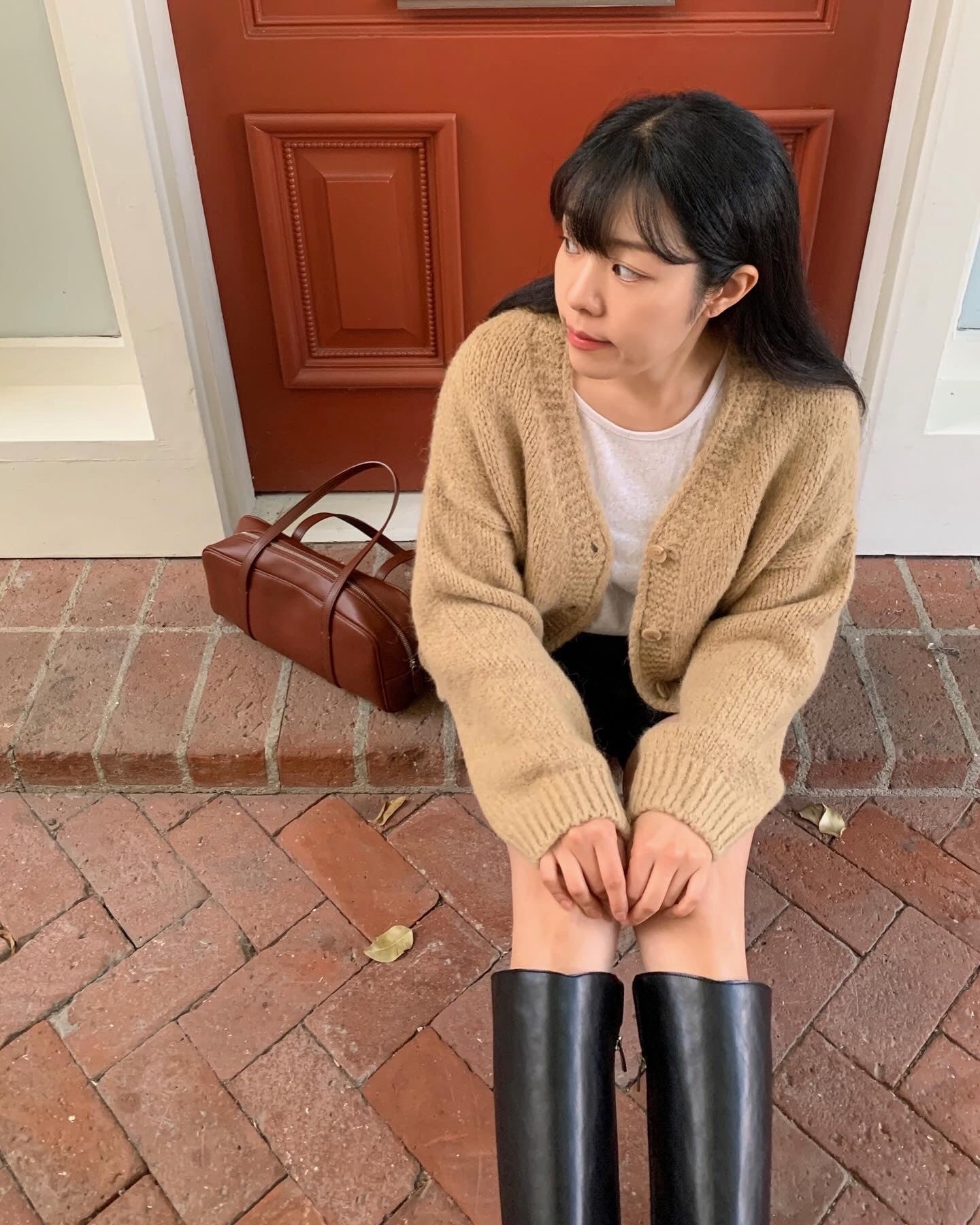 V-Neck Alpaca Cardigan