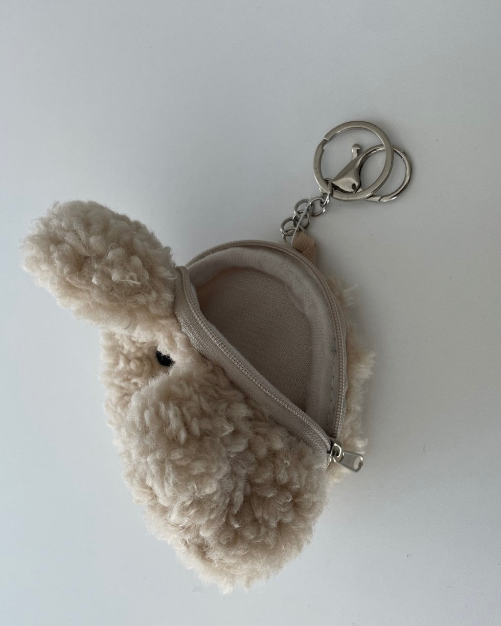Smile Dog Pouch Keychain