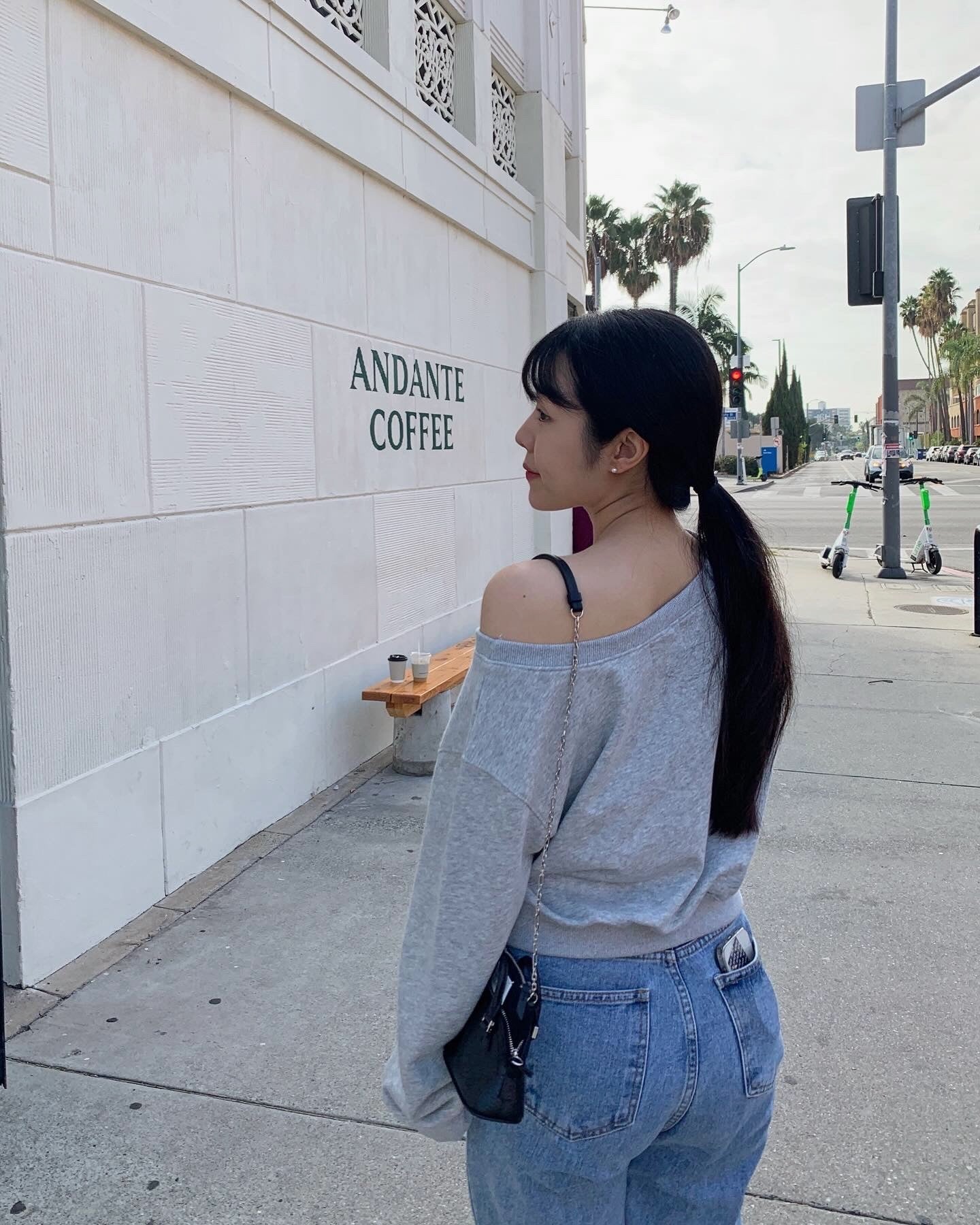 One Shoulder Sweatshirt