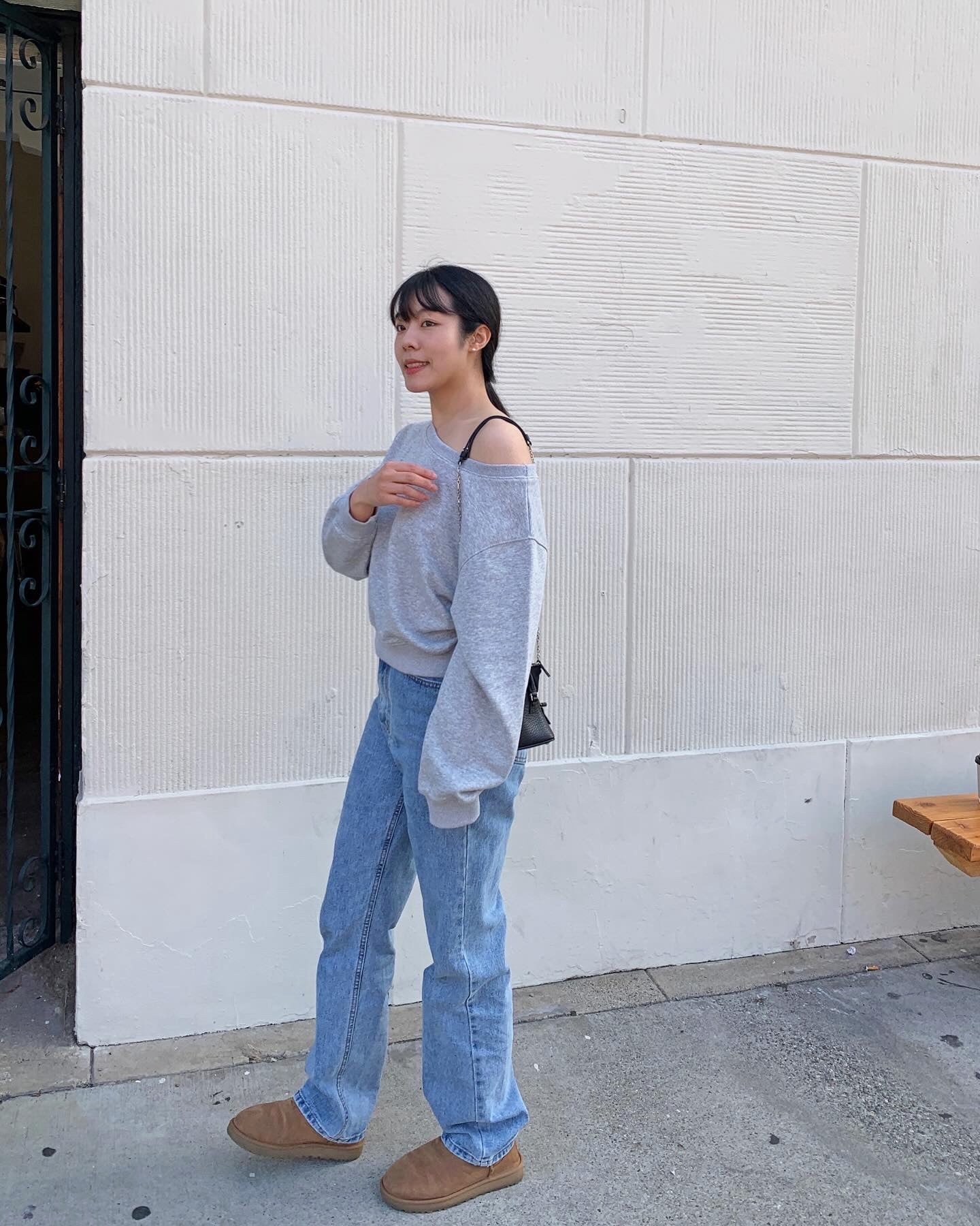 One Shoulder Sweatshirt