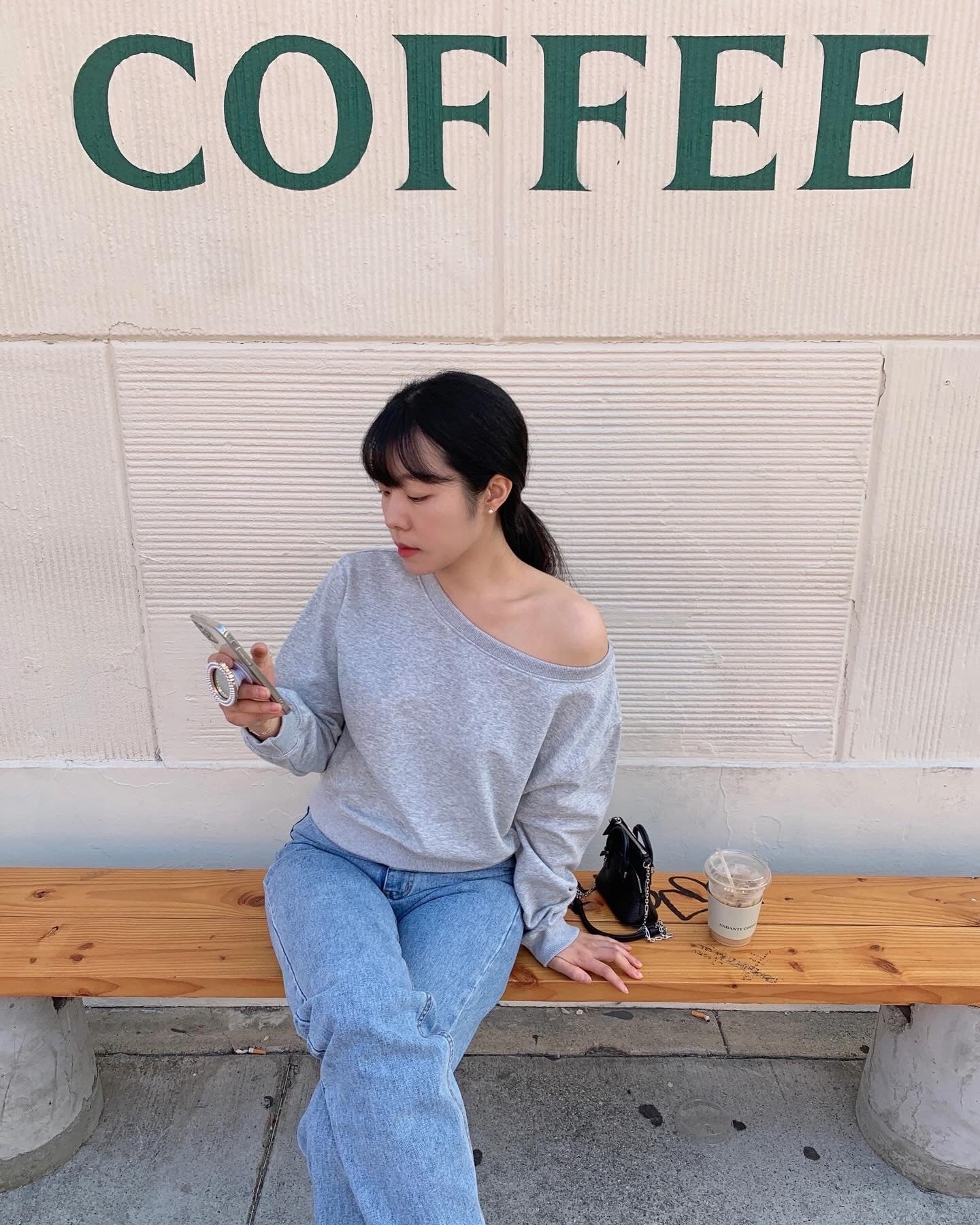 One Shoulder Sweatshirt