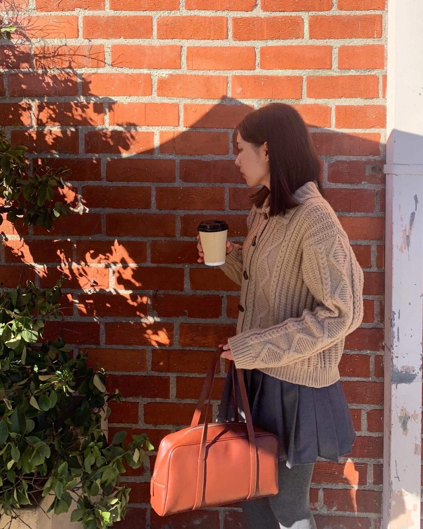 Toggle Button Cable Knit Cardigan